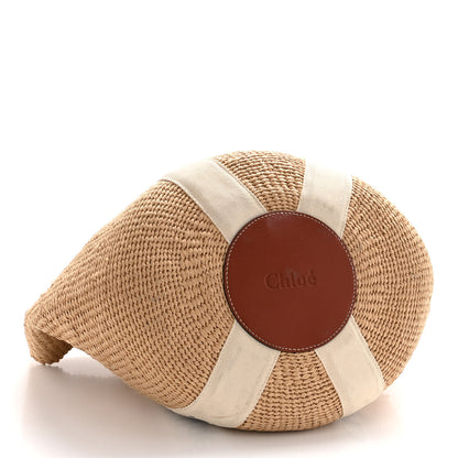 Chloe Raffia Large Woody Tote White 4 of 13