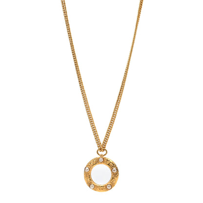 Chanel Loupe Magnifying Glass Necklace Gold 1 of 4