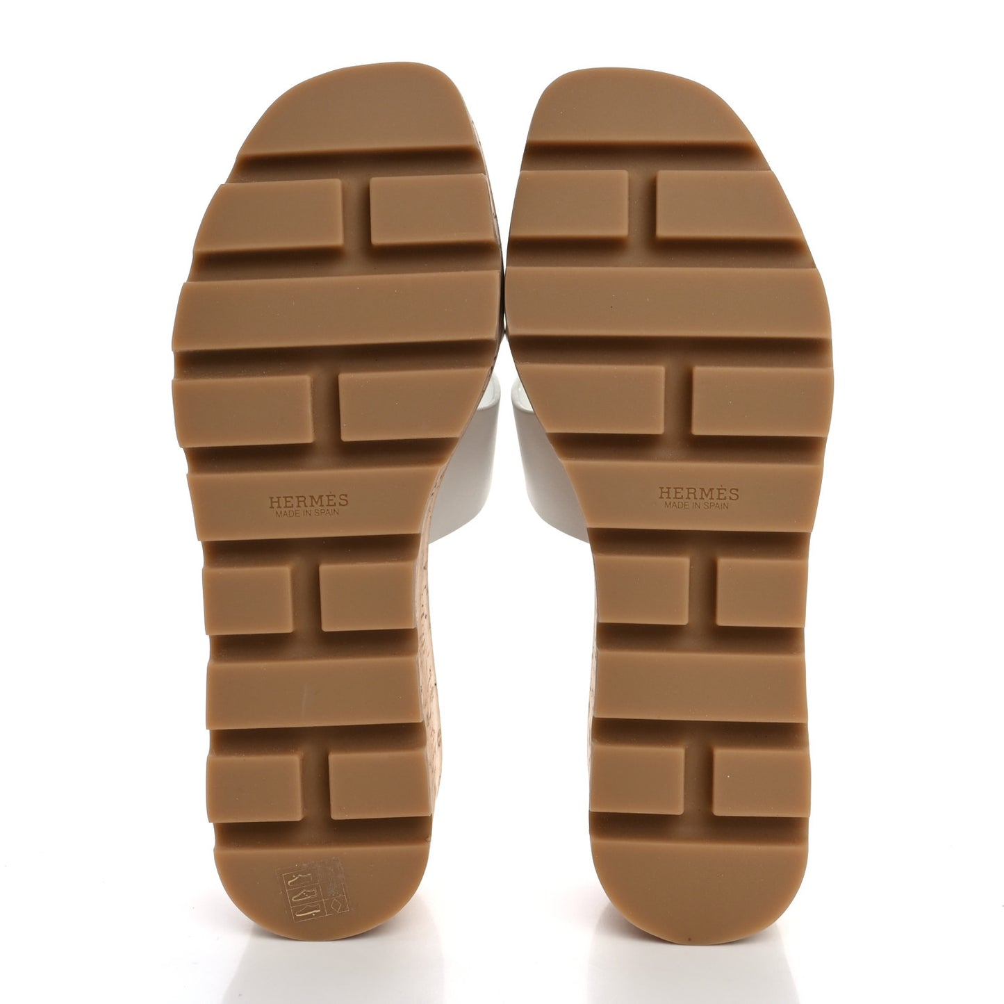 Calfskin Cork Eze 30 Sandals 37 White