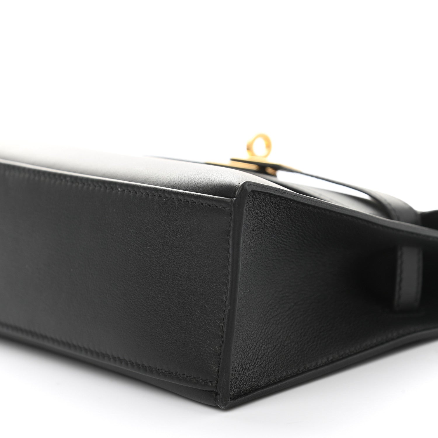 Hermes Swift Kelly Pochette Clutch Black 8 of 9