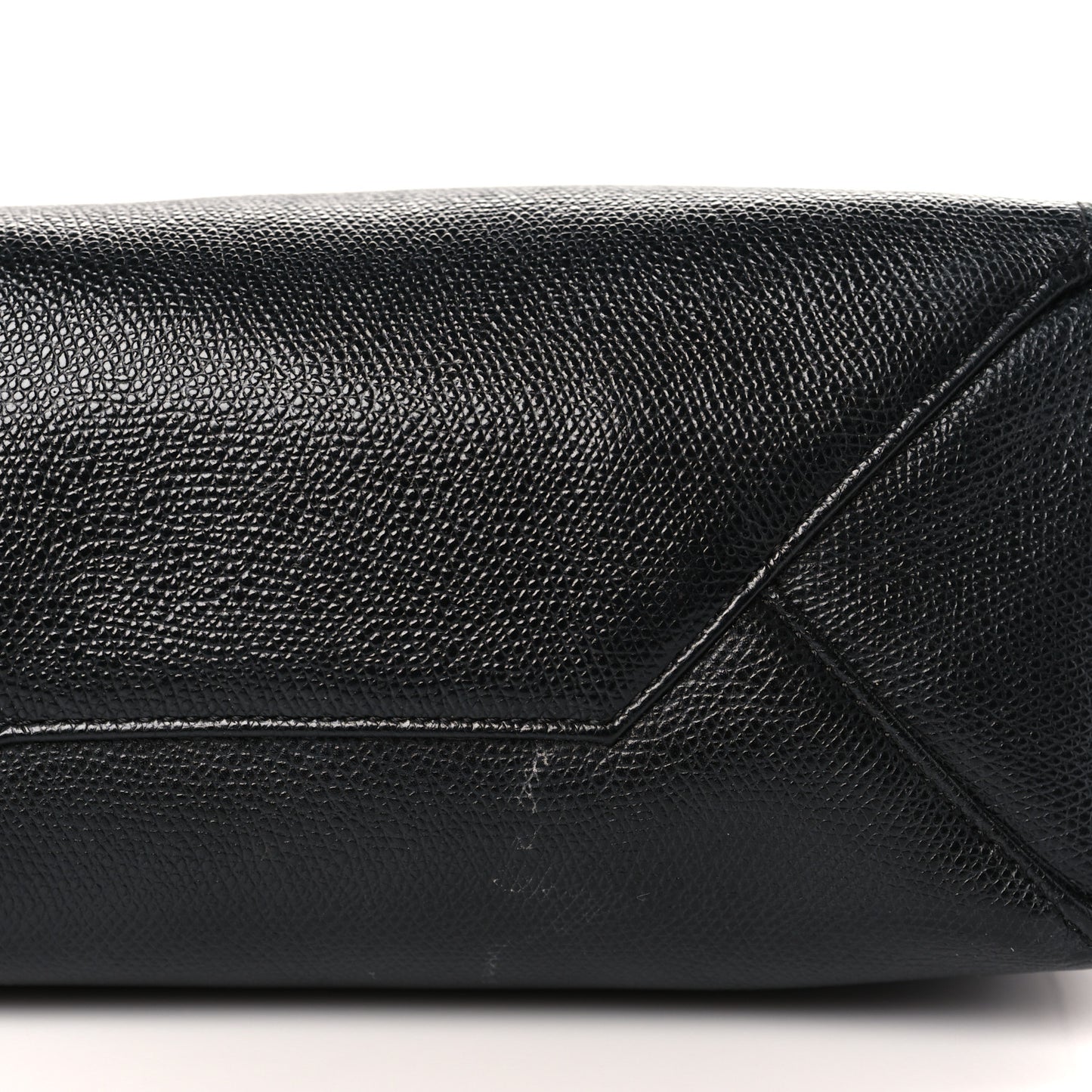 Grained Calfskin Small Vertical Cabas Black