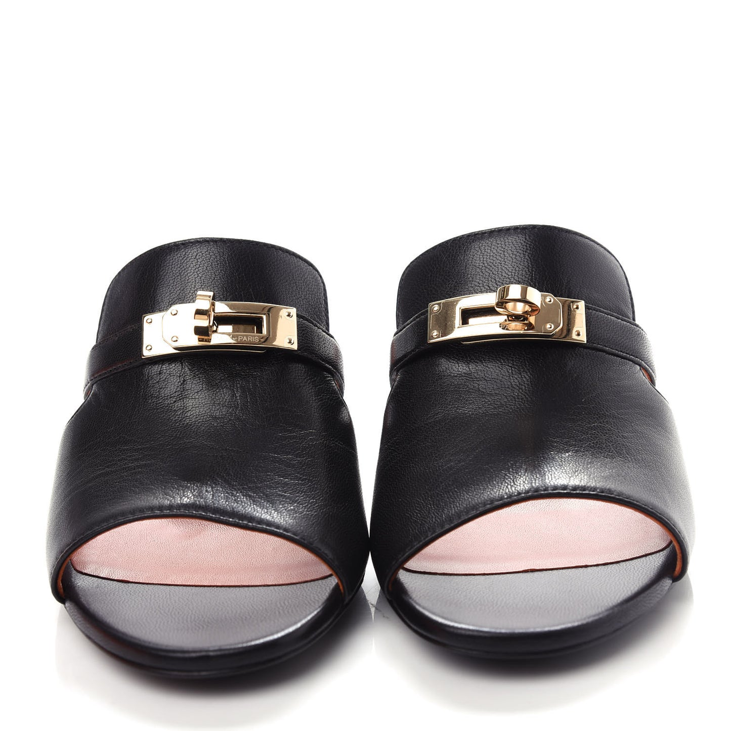 Goatskin Candy Sandals 36 Black