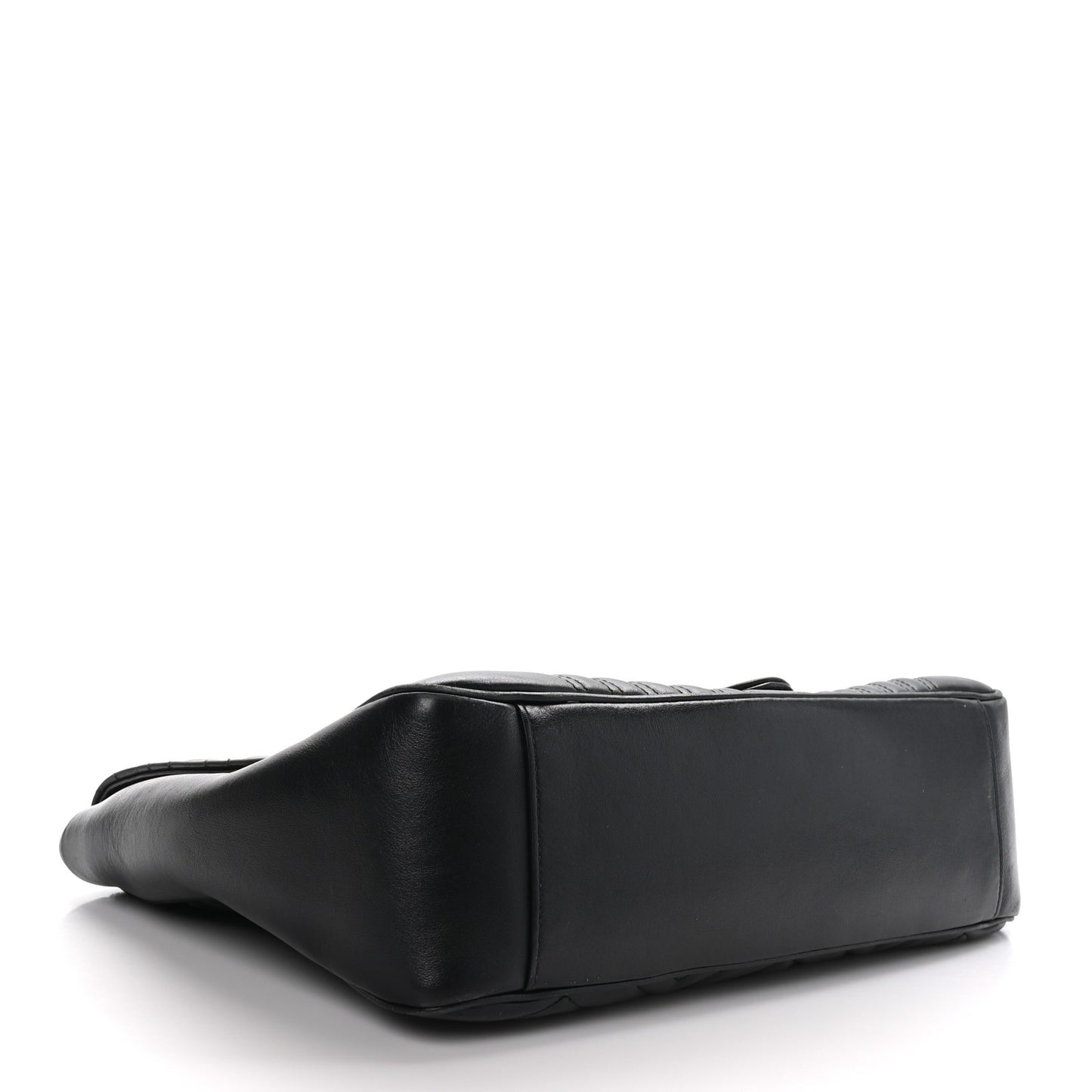 Calfskin Matelasse Large GG Marmont Shoulder Bag Black