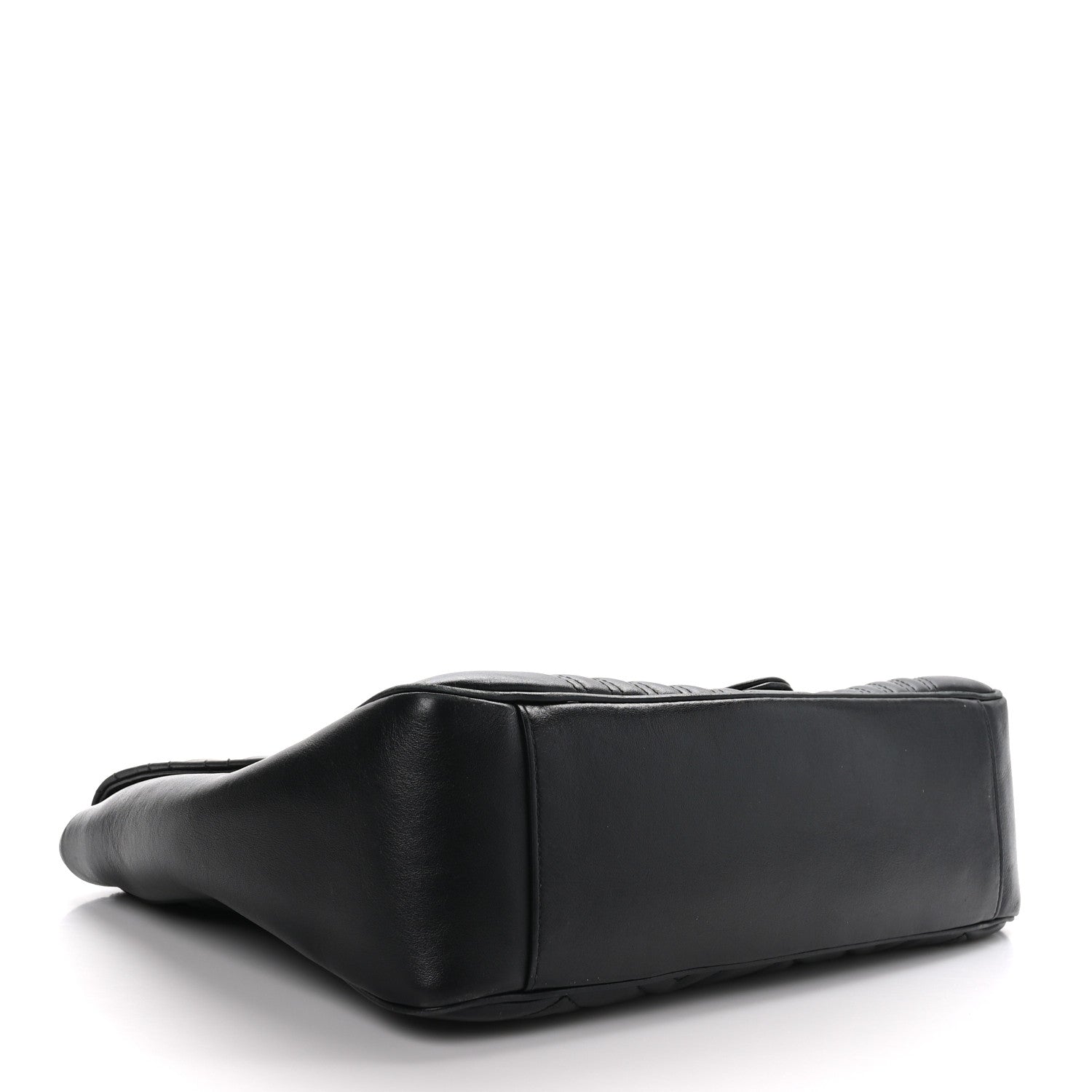 Gucci Calfskin Matelasse Large GG Marmont Shoulder Bag Black 4 of 15