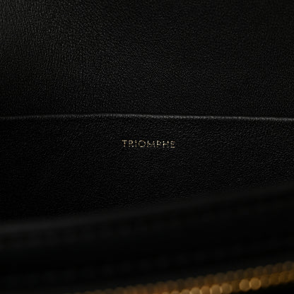 Celine Shiny Calfskin Medium Triomphe Black 7 of 16