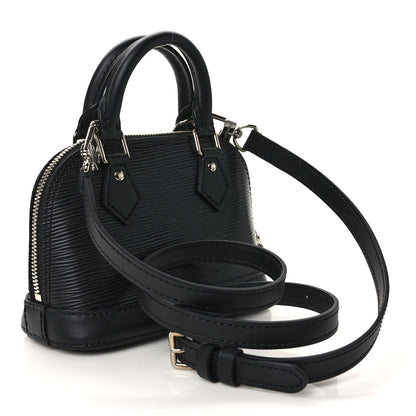 Louis Vuitton Epi Alma Nano Black 3 of 10