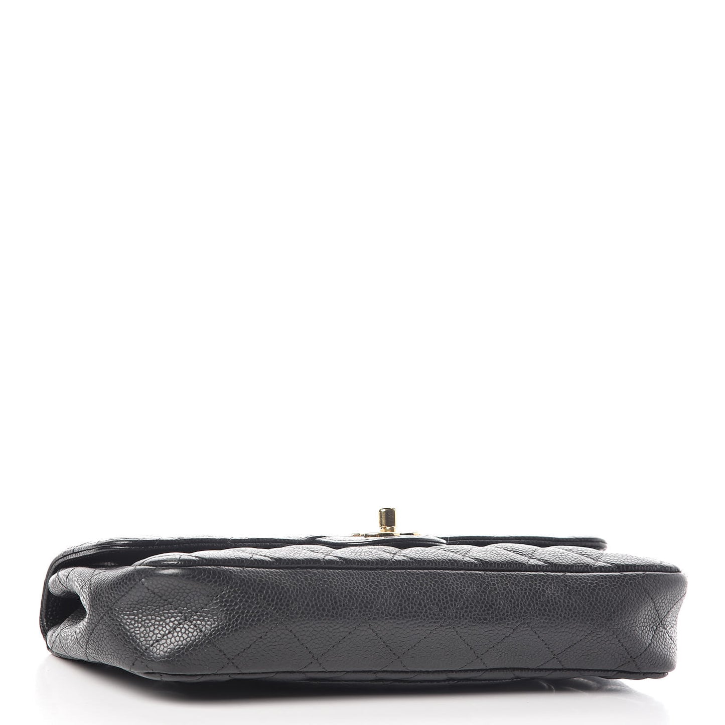 Caviar Quilted East West Flap Black
