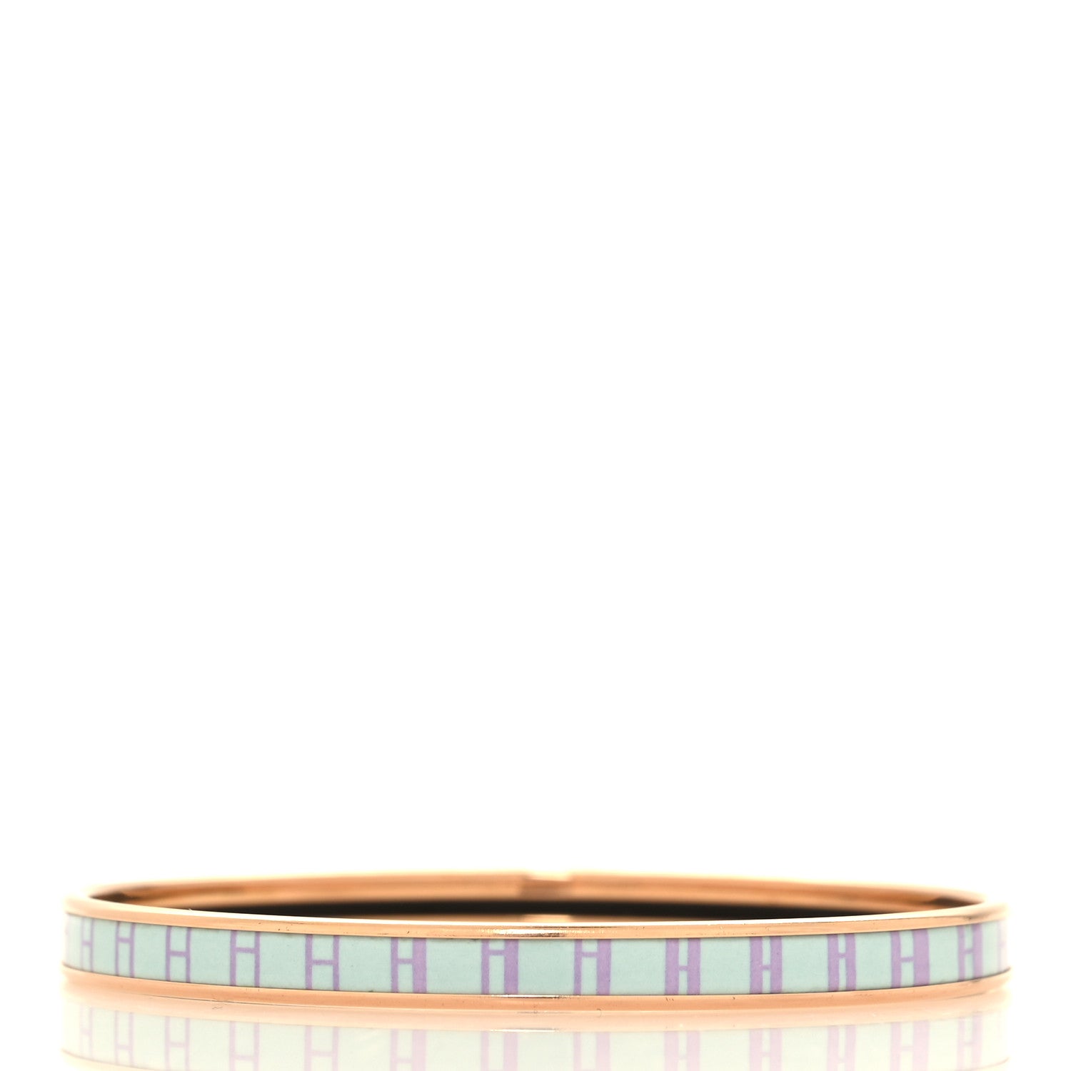 Hermes Enamel Printed Extra Narrow OP'H Bracelet 65 3 of 5