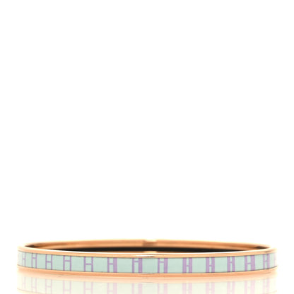 Hermes Enamel Printed Extra Narrow OP'H Bracelet 65 3 of 5