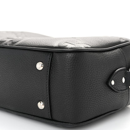 Gucci Piuma Calfskin Jumbo GG Embossed Medium Messenger Bag Black 10 of 10