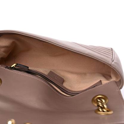 Gucci Calfskin Matelasse Small GG Marmont Shoulder Bag Porcelain Rose 5 of 12
