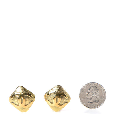 Chanel CC Clip On Earrings Gold 2 of 4