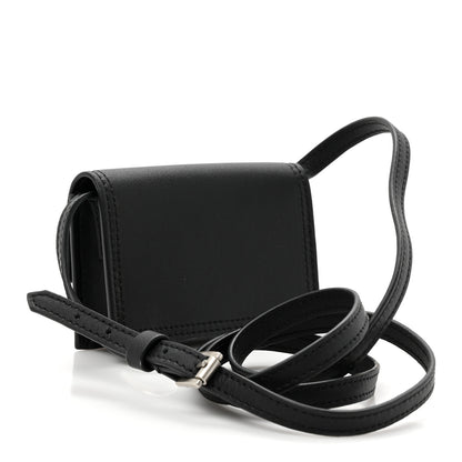 Jacquemus Smooth Calfskin Le Porte Azur Envelope Wallet Black 3 of 9