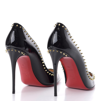 Christian Louboutin Patent Anjalina 100 Pumps 40 Black 4 of 9