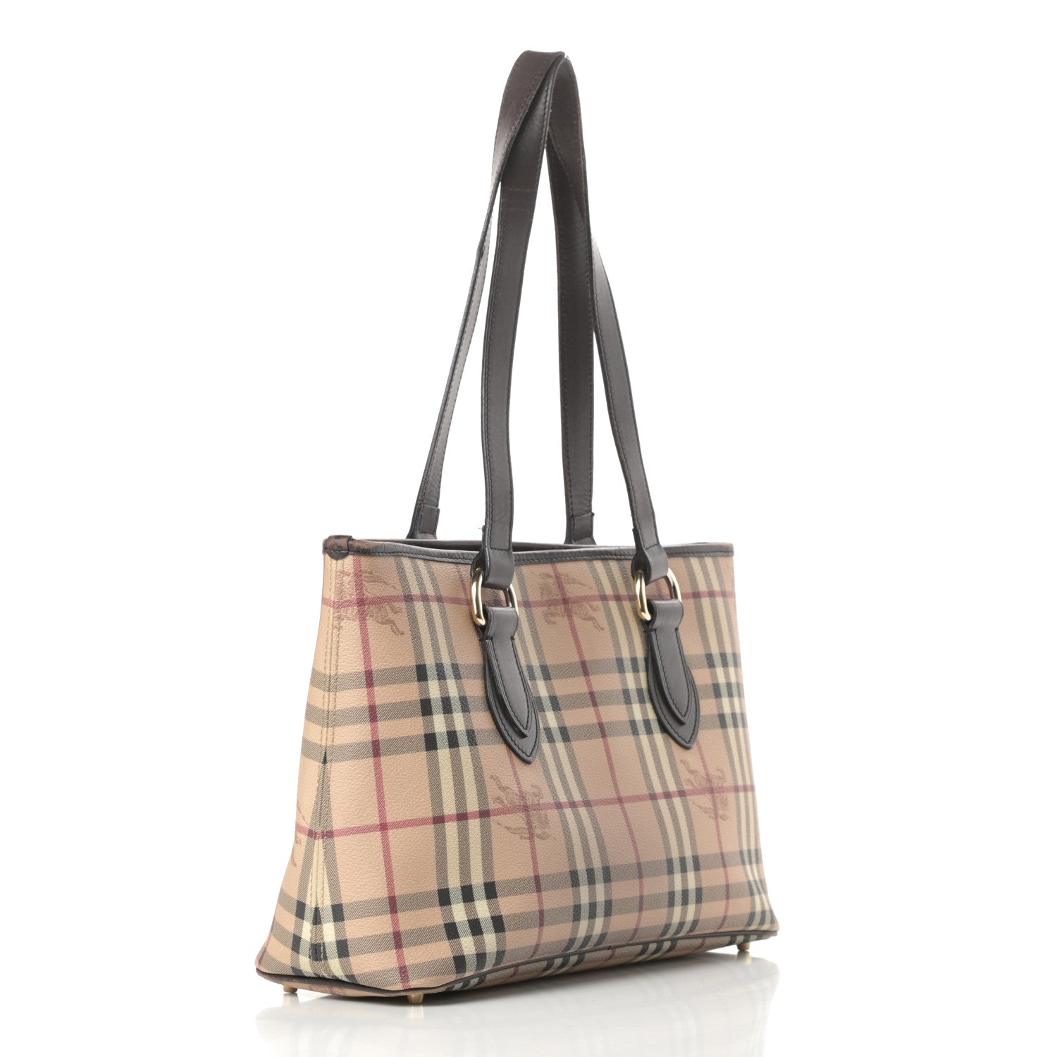 Burberry Haymarket Check Medium Regent Tote Chocolate 3 of 21