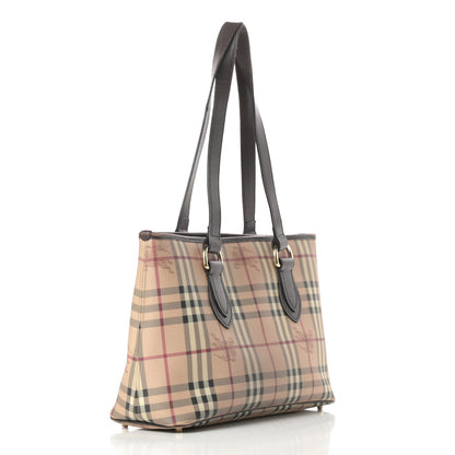 Burberry Haymarket Check Medium Regent Tote Chocolate 3 of 21