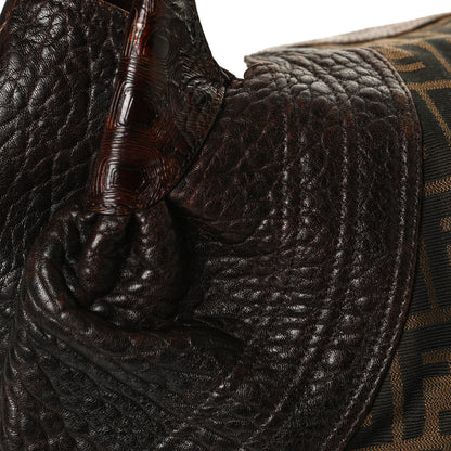 Fendi Zucca Nappa Nuvolata Vitello Tortuga Spy Tobacco Moro 16 of 17