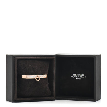 Hermes 18K Rose Gold Diamond PM Collier De Chien Pave Bracelet SH 5 of 5
