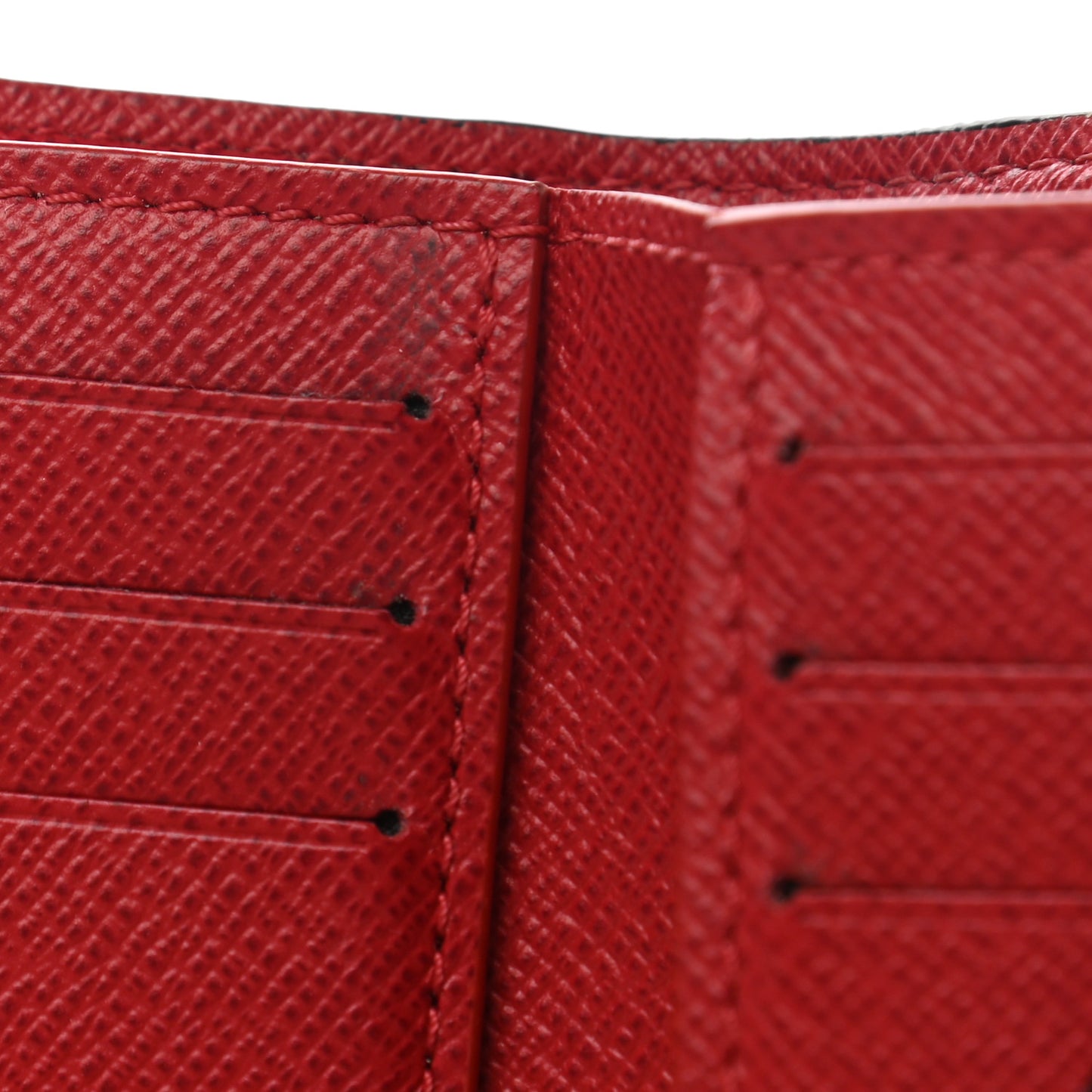 Damier Ebene Victorine Wallet Red