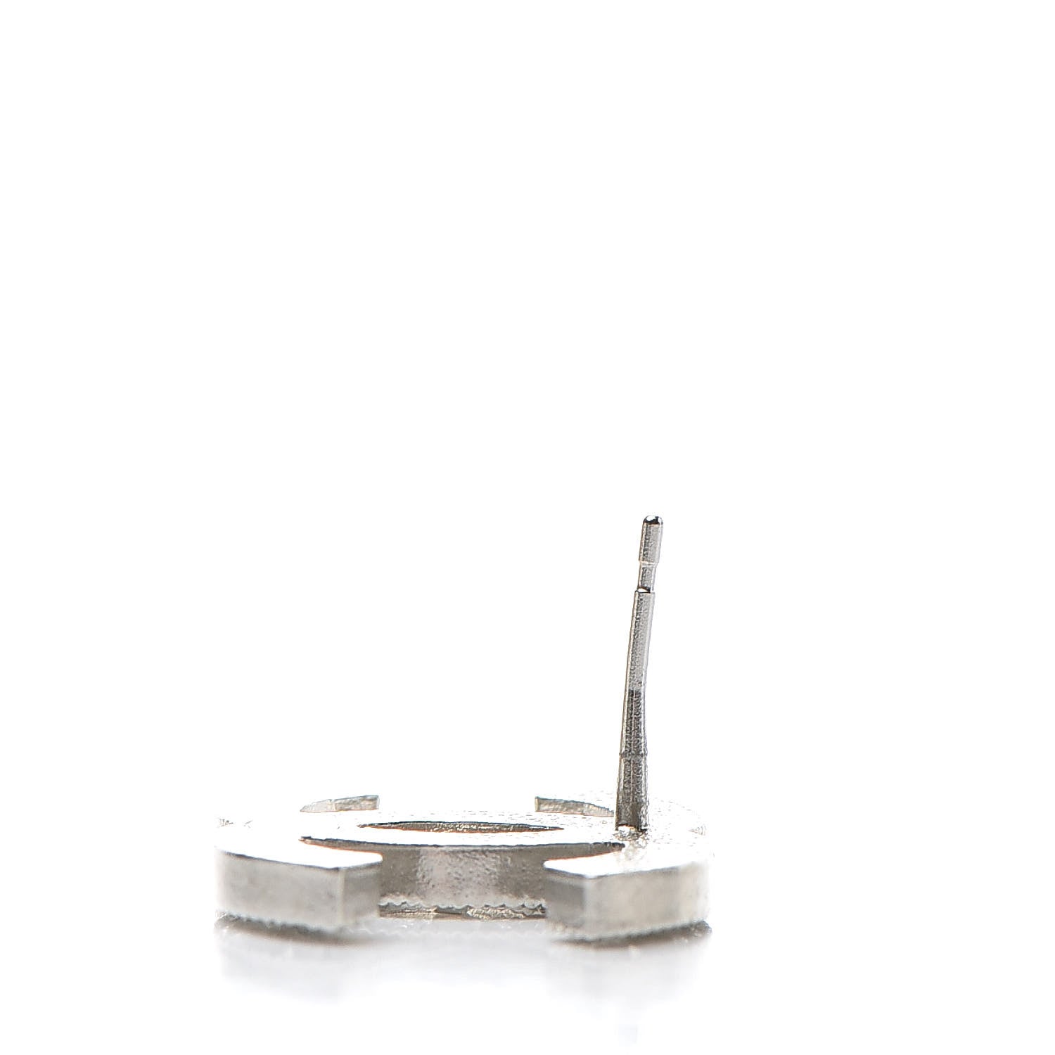 Chanel Baguette Crystal CC Earrings Silver 5 of 5