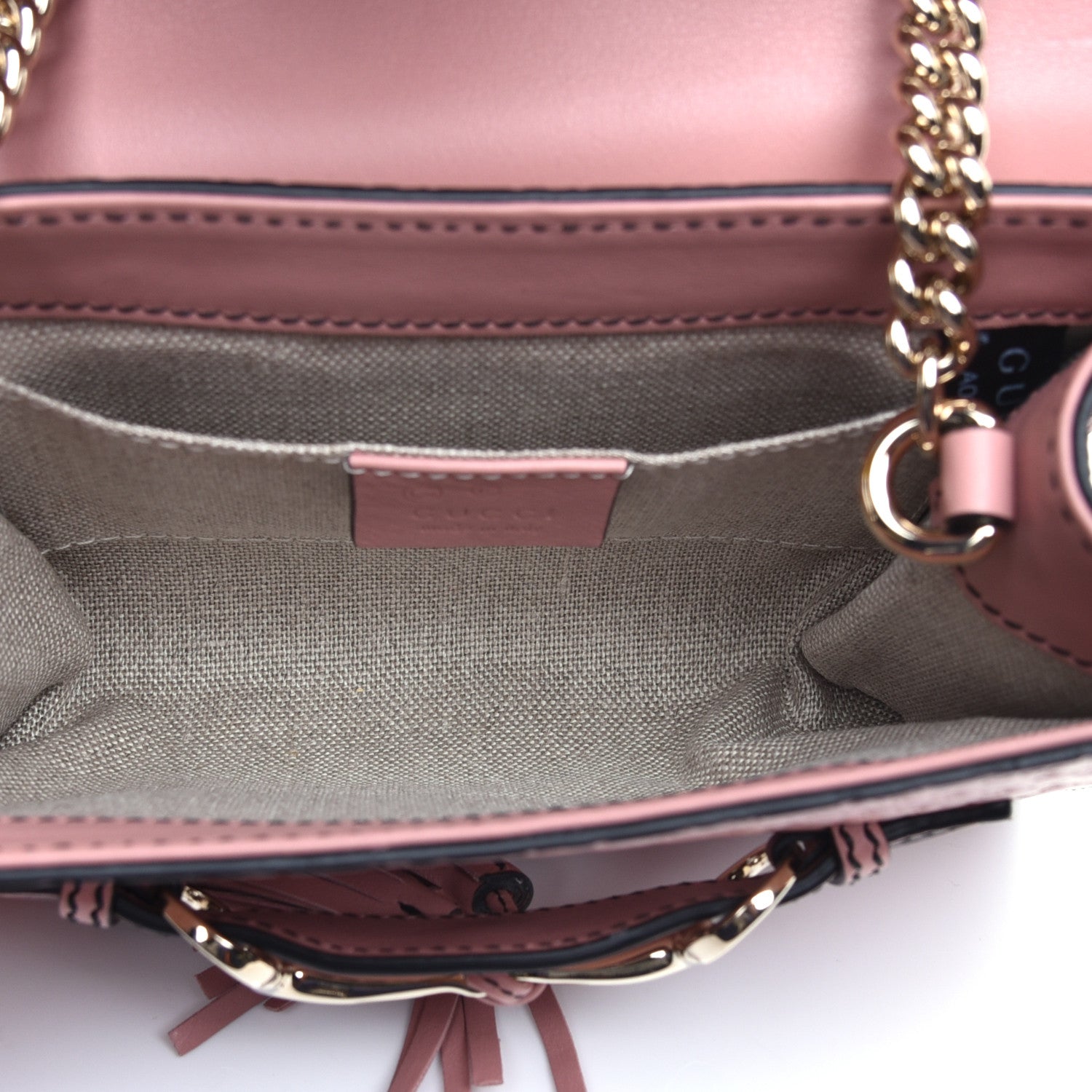 Gucci Microguccissima Mini Emily Shoulder Bag Soft Pink 5 of 9