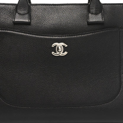 Chanel Grained Calfskin Medium Neo Executive Shopper Tote Black 8 of 10