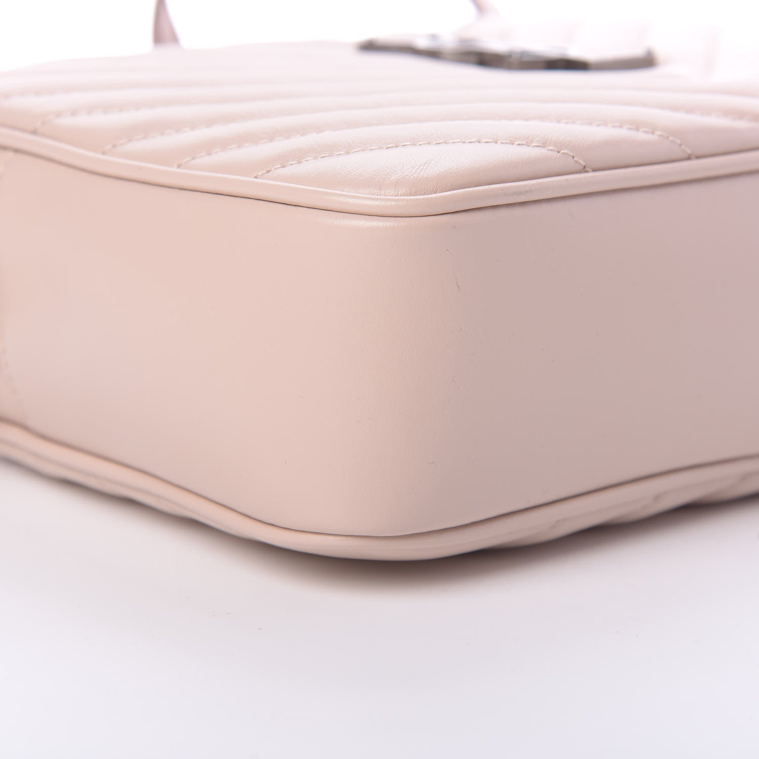 Saint Laurent Calfskin Matelasse Monogram Lou Camera Bag Marble Pink 9 of 11