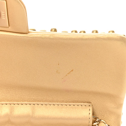Chanel Lambskin Pearls Flap Gold 12 of 19