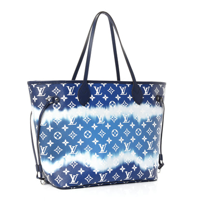 Louis Vuitton Monogram Escale Neverfull MM Blue 4 of 10