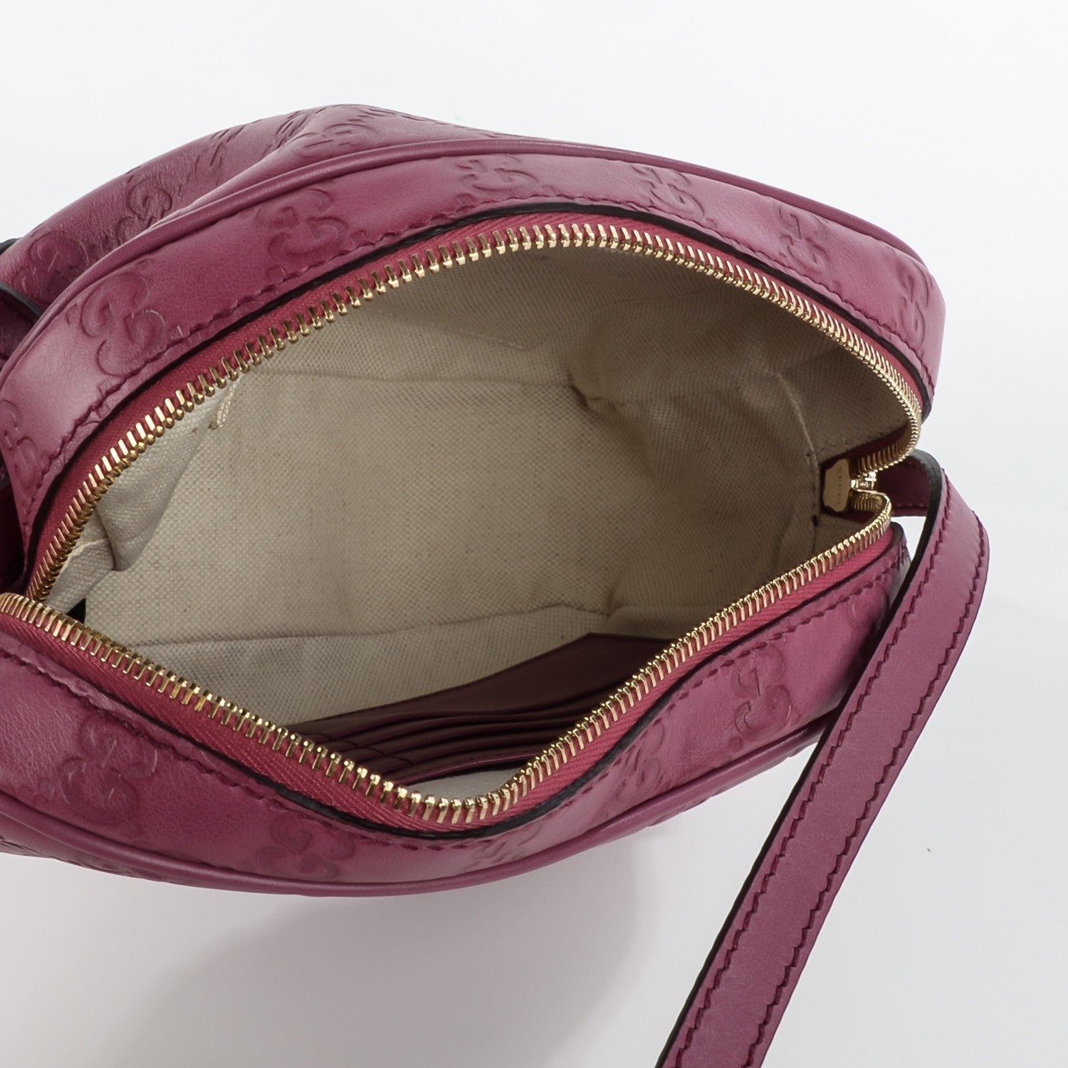 Gucci Guccissima Signature Mini Bree Messenger Bag Peonia Flower 7 of 7