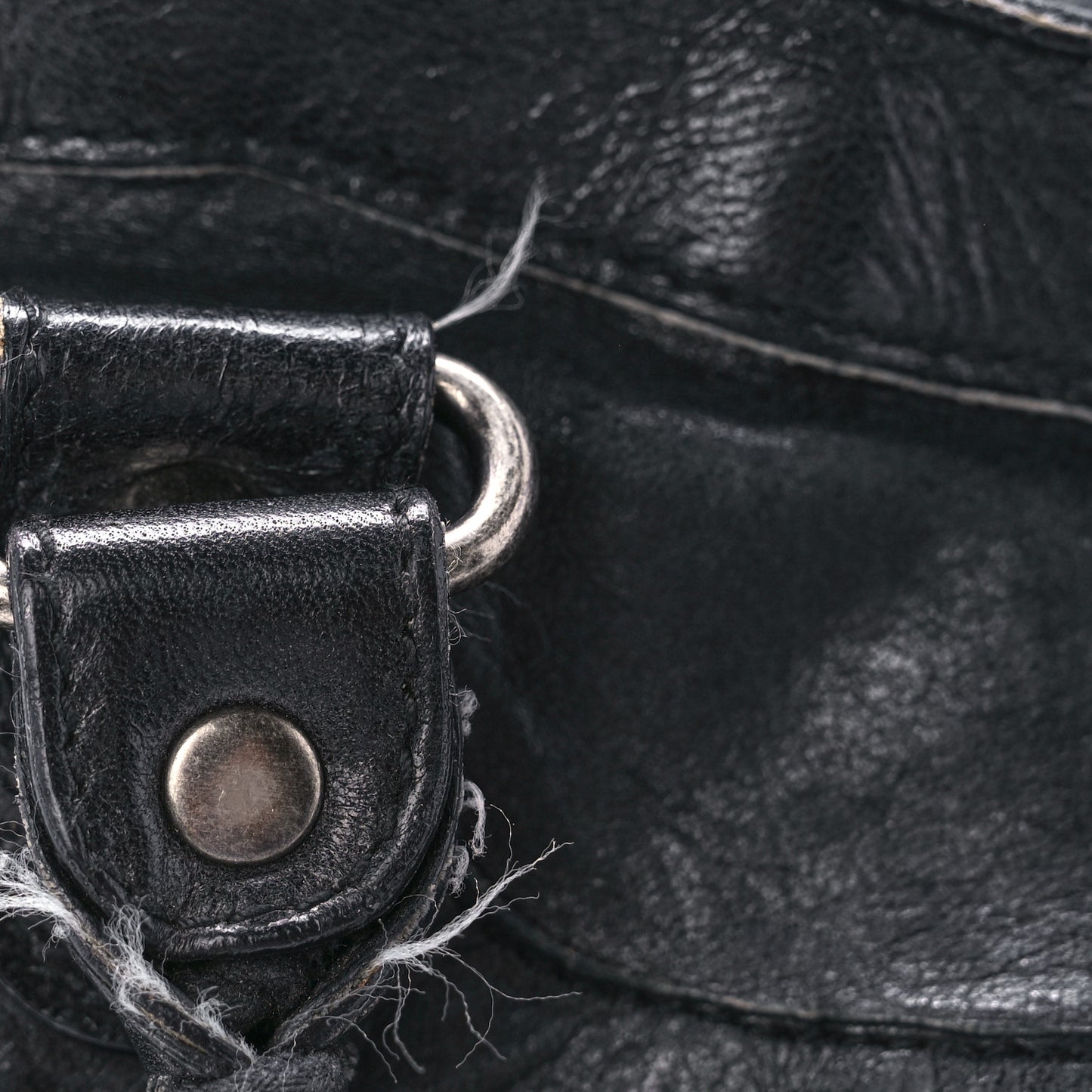 Agneau Classic Silver Hardware City Black
