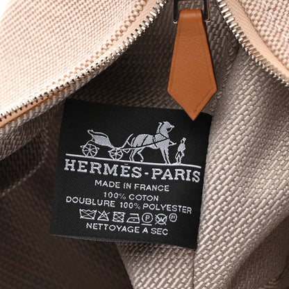 Hermes Canvas Small Bride-A-Brac Pouch Natural Orange 6 of 6