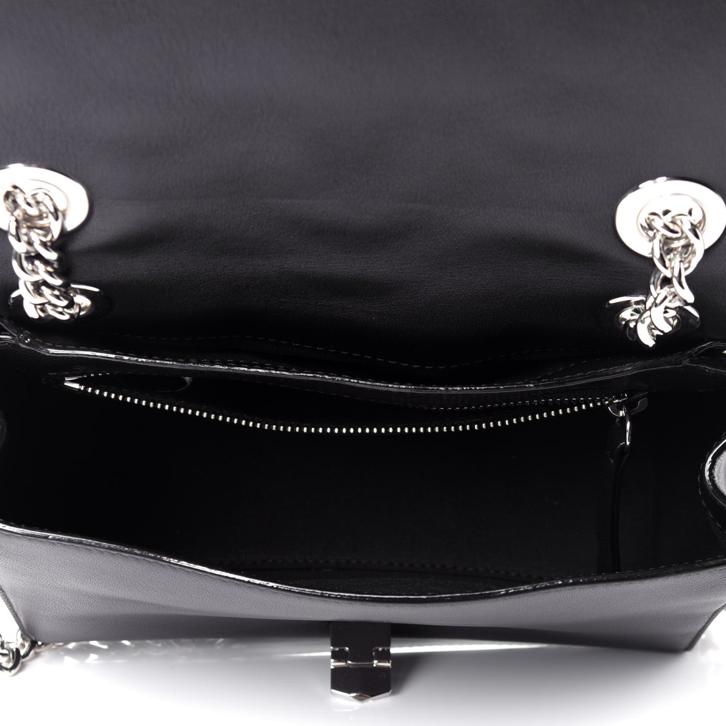 Lambskin Small Helia Shoulder Bag Black