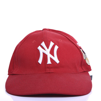 Gucci X MLB Cotton NY Yankees Baseball Hat 57-61 Red 3 of 8
