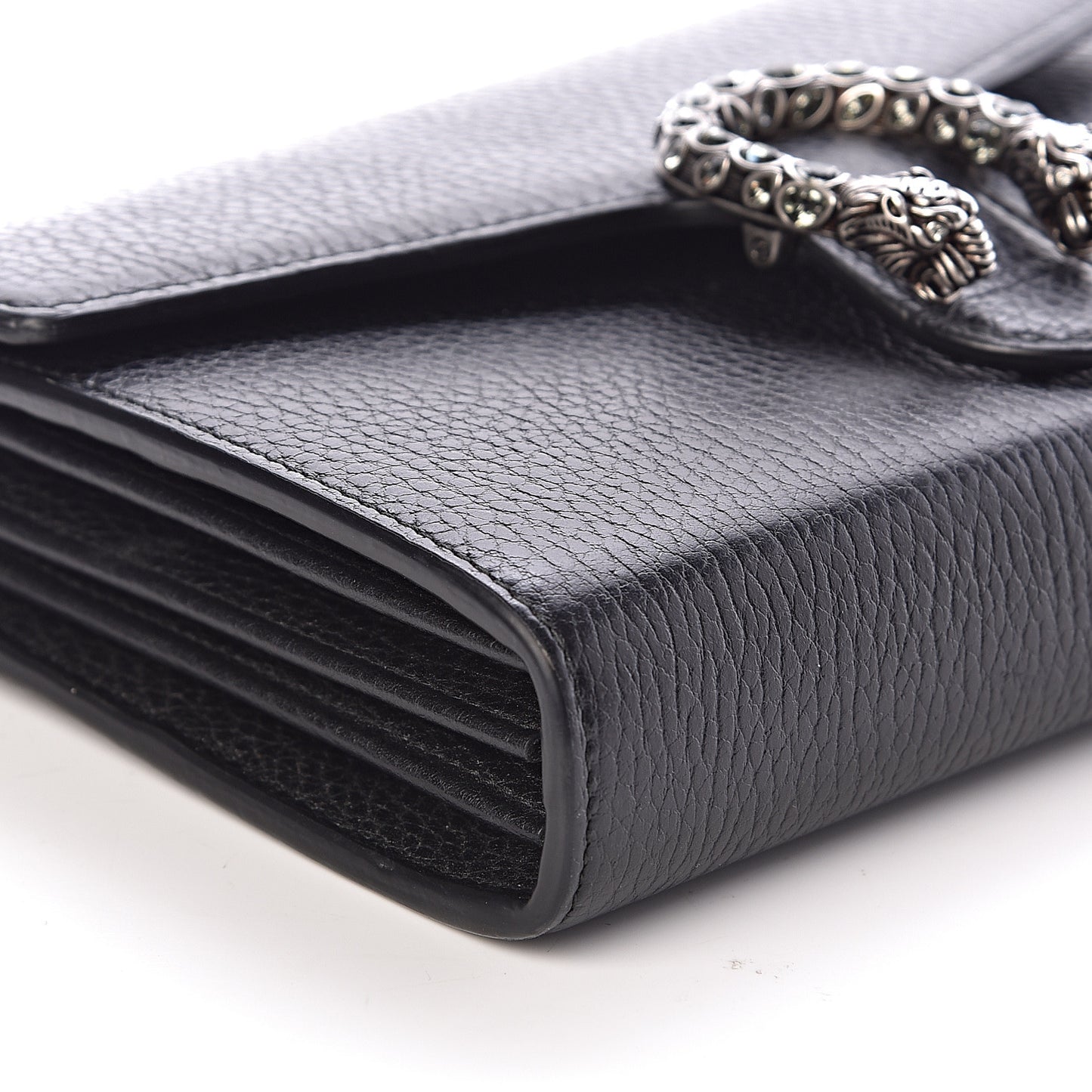 Calfskin Mini Dionysus Chain Wallet Black