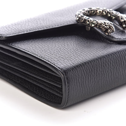Gucci Calfskin Mini Dionysus Chain Wallet Black 7 of 10