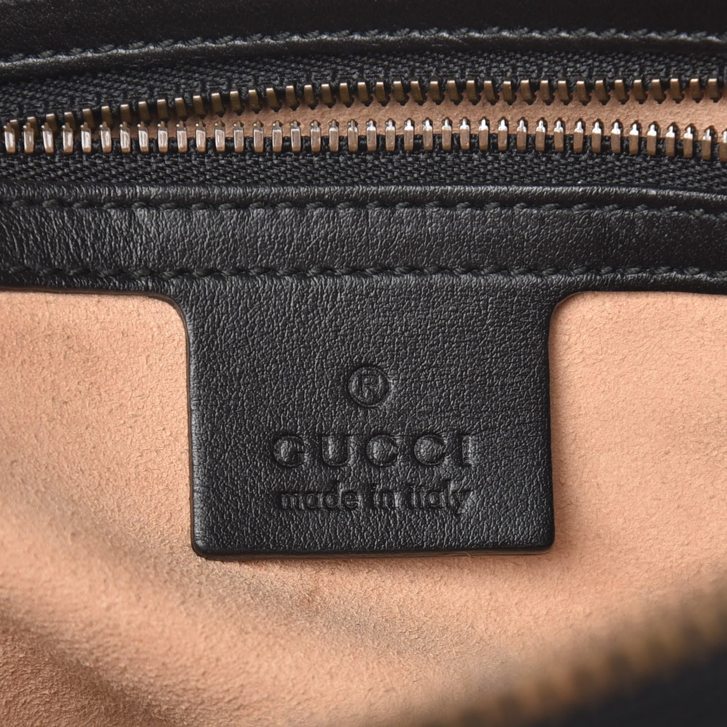 Gucci Calfskin Matelasse Mens GG Marmont Belt Bag 90 36 Black 6 of 12