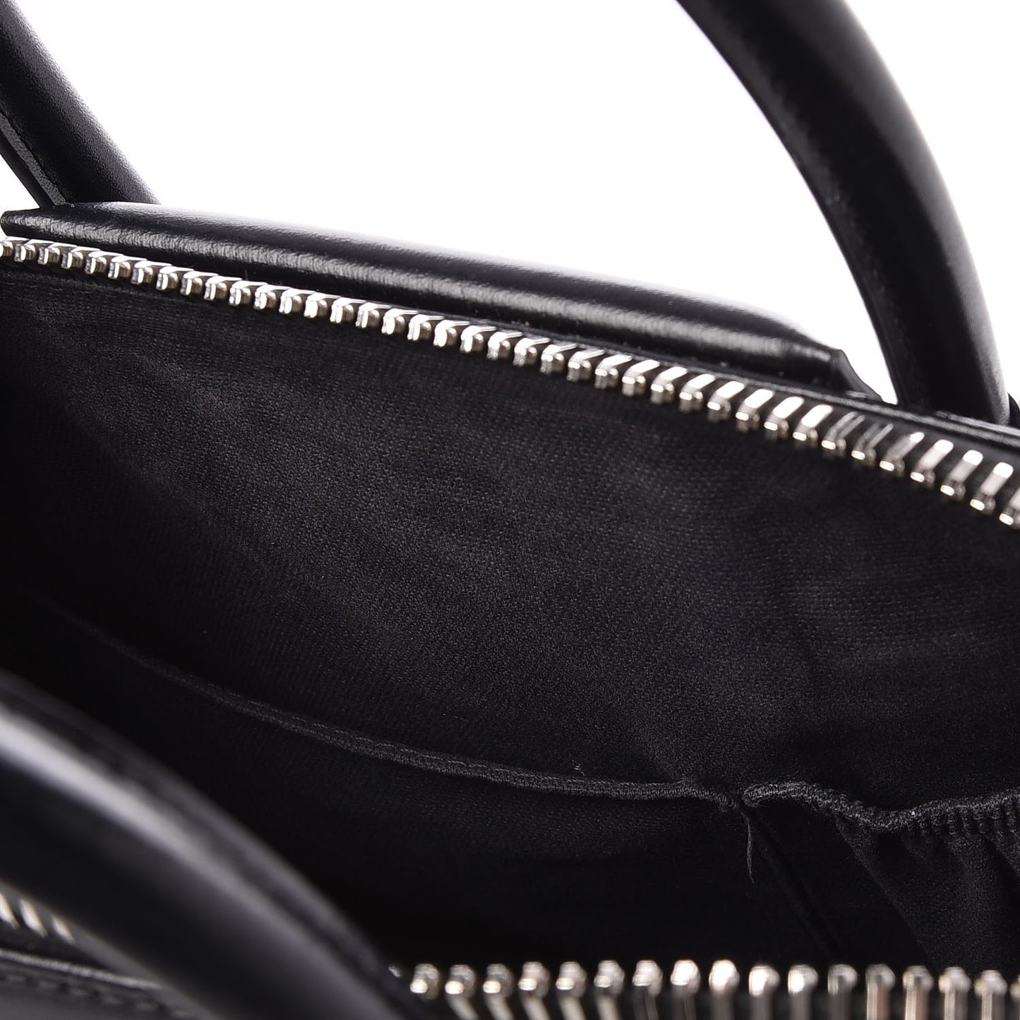 Shiny Lord Calfskin Small Antigona Black