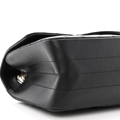 Chanel Aged Calfskin Chevron Quilted 2.55 Reissue Mini Flap Black 9 of 11