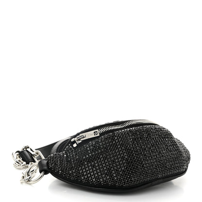 Alexander Wang Rhinestone Mesh Mini Attica Belt Bag Black 4 of 11