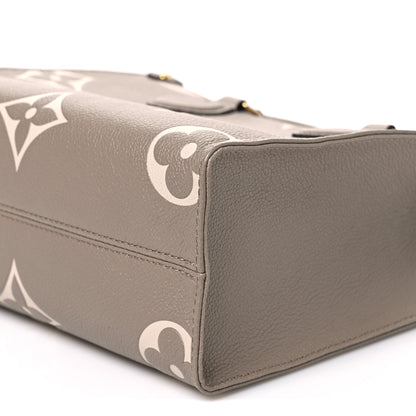 Louis Vuitton Empreinte Monogram Giant Onthego PM Tourterelle Creme 9 of 9