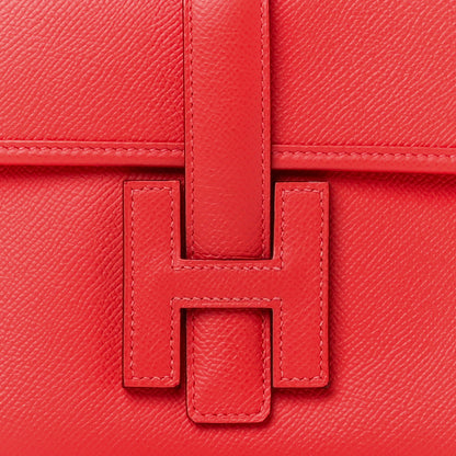 Hermes Epsom Jige Elan 29 Clutch Rouge Tomate 8 of 10