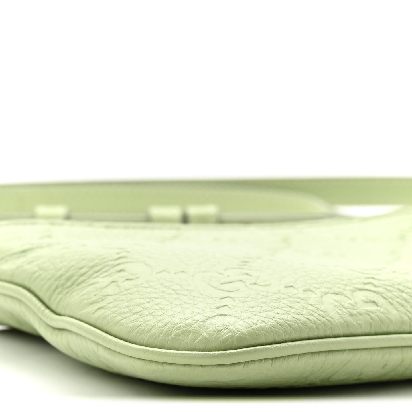 GG Grainy Calfskin Emblem Super Mini Shoulder Bag Sage Leaf