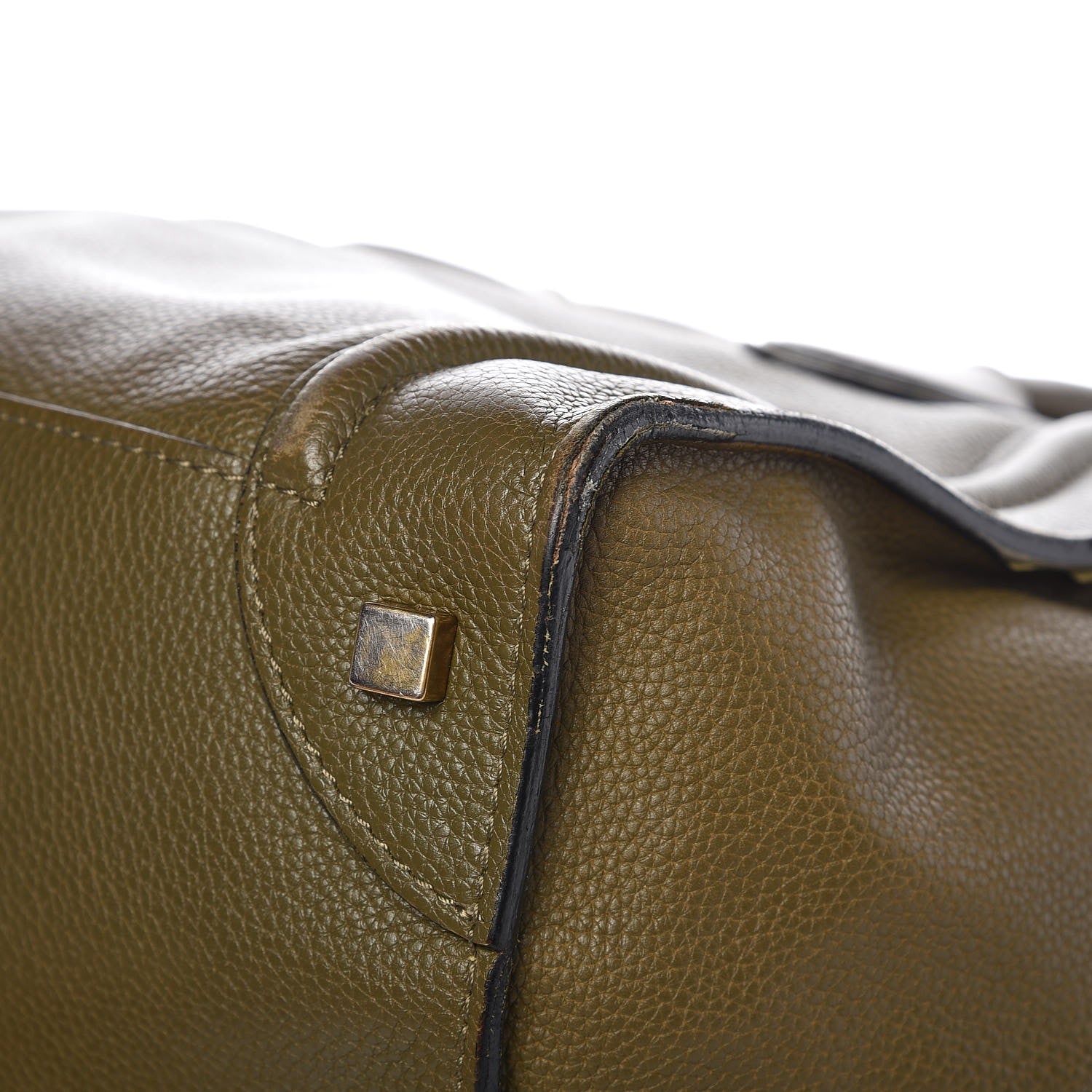 Celine Drummed Calfskin Mini Luggage Jungle 13 of 16