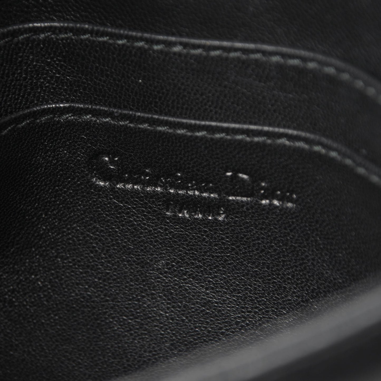 Lambskin Cannage Mini New Lock Pouch Black