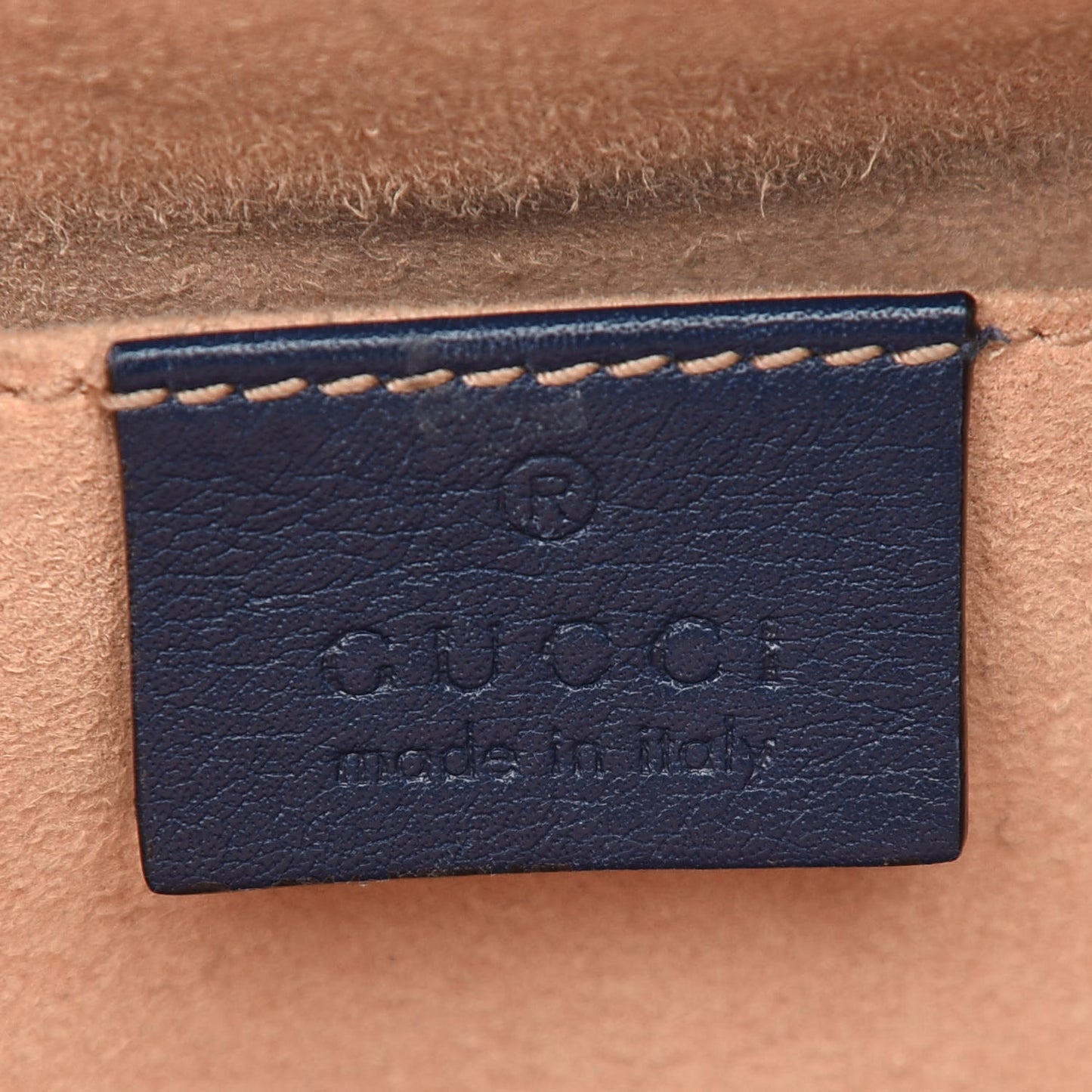 Calfskin Matelasse GucciGhost Small GG Marmont Chain Shoulder Bag Blue Agata Hibiscus Red