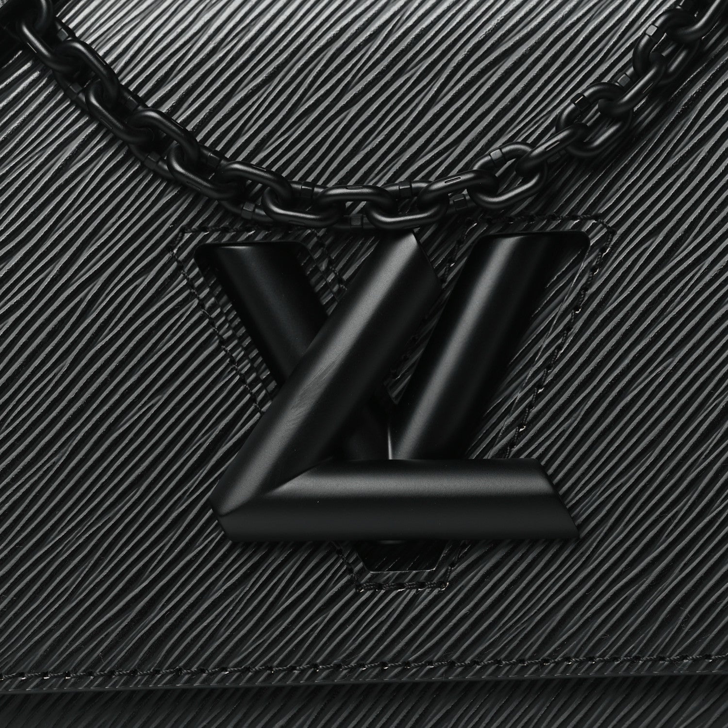 Louis Vuitton Epi Twist Shoulder Bag MM Matte Black 8 of 10
