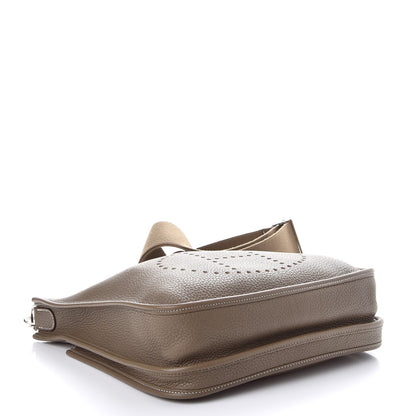 Hermes Taurillon Clemence Evelyne III PM Etoupe 4 of 7