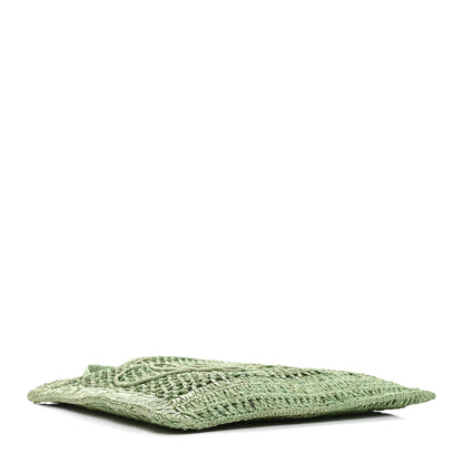 Chloe Raffia Summer Banana Tote Tea Leaf Green 3 of 8