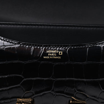 Hermes Shiny Alligator Constance 18 Black 8 of 18